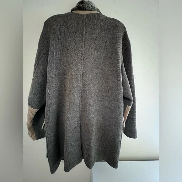 Vintage Escada brown Double-Breasted Pea Coat - Picture 11 of 15